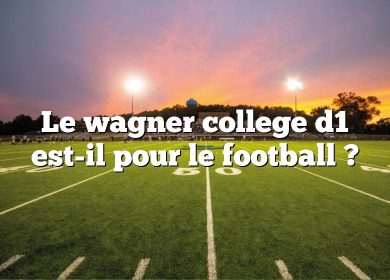 Le wagner college d1 est-il pour le football ?